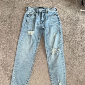 Aeropostale mom jeans 000 distressed ripped women’s denim pants
